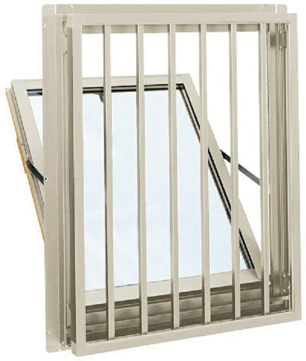 エピソードII NEO 面格子付内倒し窓 一般複層ガラス仕様 03607 W：405mm × H：770mm プロジェクト窓 YKK AP