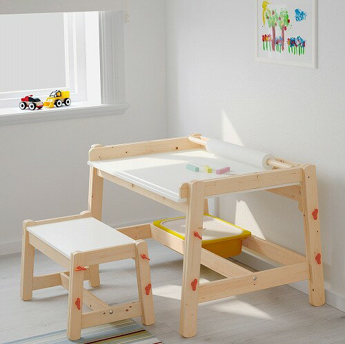 【あす楽】IKEA イケア 子供用ベンチ アジャスタブル c30296967 FLISAT フリサット 子供部屋用インテリア イス おしゃれ シンプル 北欧 かわいい ベビー 家具