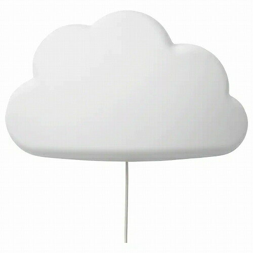 IKEA (イケア)の【あす楽】IKEA イケア LEDウォールランプ 雲 ホワイト 白 m80440830 UPPLYST ウップリスト インテリア 照明器具 壁掛け照明 ブラケットライト おしゃれ シンプル 北欧 かわいい ベビー(ライト・照明)