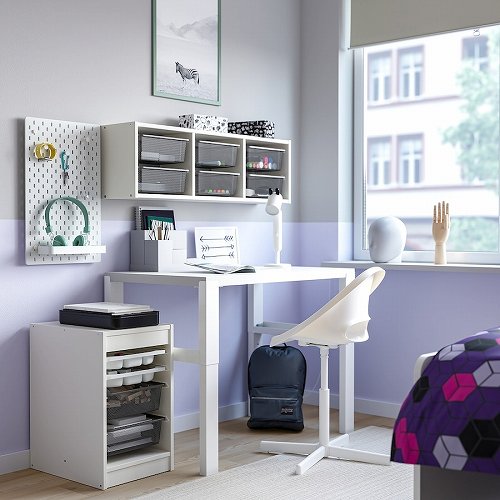 【セット商品】IKEA イケア 収納コンビネーション ボックス トレイ付 ホワイト ホワイト ダークグレー 34x44x56cm m69585363 TROFAST トロファスト インテリア 寝具 収納 子供部屋用 おもちゃ箱 おしゃれ シンプル 北欧 かわいい