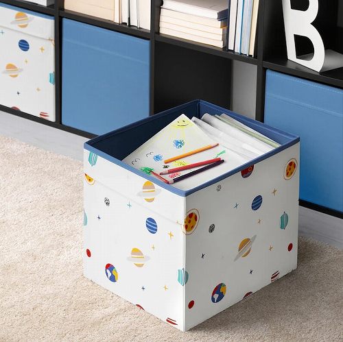 【あす楽】IKEA イケア ボックス 宇宙 マルチカラー 33x38x33cm m90570468 AFTONSPARV アフトンスパルヴ 家具 子供部屋用インテリア 収納 おもちゃ箱 おしゃれ シンプル 北欧 かわいい