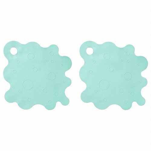 IKEA イケア バスタブマット ライトターコイズ 43x43cm 2ピース m80600692 TRAMPSJON トランプショーン キッズ ベビー おふろ バス用品 おしゃれ シンプル 北欧 かわいい