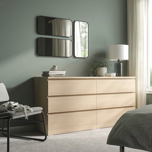 IKEA イケア ミラー ブラック黒 28x60cm m10590446 LINDBYN リンドビーン インテリア 寝具 収納 ライト 照明器具 壁掛け照明 ブラケットライト おしゃれ シンプル 北欧 かわいい