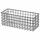 IKEA イケア ウォールバスケット ブラック 31x12x12cm m50599336 BLECKSJON ブレックショーン 日用品雑貨 文房具 手芸 生活雑貨 収納用品 かご バスケット おしゃれ シンプル 北欧 かわいい