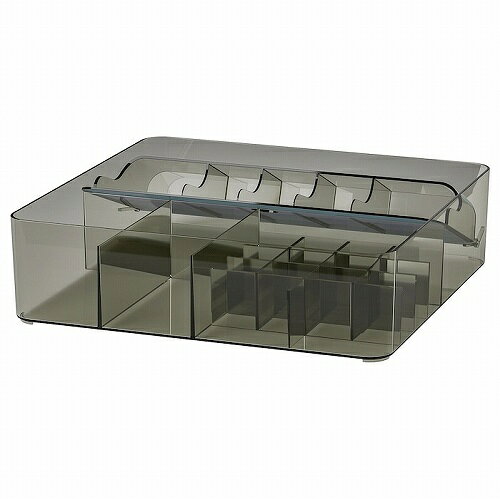 Sundries Box - IKEA イケア ボックス 仕切り付き グレー 32x31x9cm m60562120 VISSLAAN ヴィッスラオン 日用品雑貨 文房具 手芸 生活雑貨 収納用品 その他 おしゃれ シンプル 北欧 かわいい