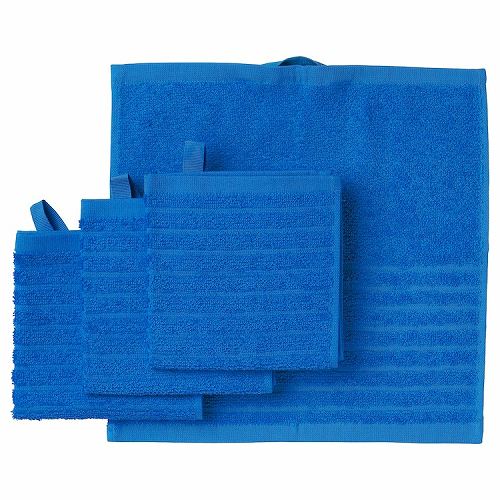 IKEA イケア タオルハンカチ ブライトブルー 30x30cm 4ピース m60576264 VAGSJON ヴォーグショーン バッグ 小物 ブランド雑貨 ハンカチ ハンドタオル ハンドタオル おしゃれ シンプル 北欧 かわいい