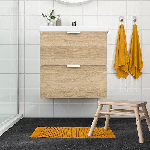 【あす楽】IKEA イケア バスマット ゴールデンイエロー 40x60cm m90573136 ALSTERN アルステルン 日用品雑貨 文房具 手芸 バス用品 バスマット おしゃれ シンプル 北欧 かわいい