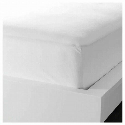 IKEA イケア ボックスシーツ ホワイト 白ダブル 140x200cm 10357160 DVALA ドヴァーラ 寝具カバー シーツ おしゃれ シンプル 北欧 かわいい ベッド