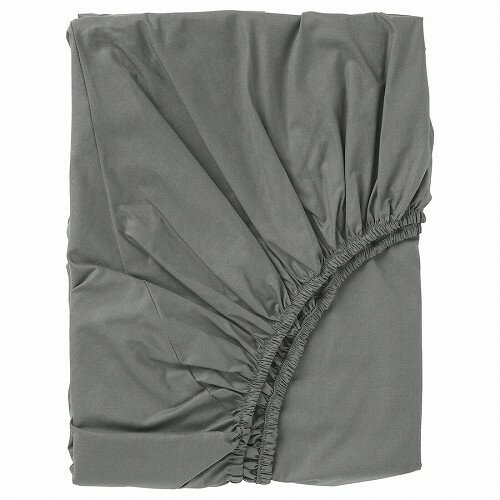IKEA (イケア)のIKEA イケア ボックスシーツ カバー グレー シングル 90x200cm d40335548 ULLVIDE ウッルヴィーデ 寝具カバー シーツ おしゃれ シンプル 北欧 かわいい ベッド(布団・寝具)