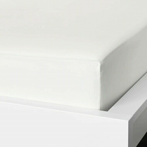 【あす楽】IKEA イケア ボックスシーツ カバー ホワイト 白 シングル 90x200cm d40343713 NATTJASMIN ナットヤスミン 寝具カバー シーツ おしゃれ シンプル 北欧 かわいい ベッド