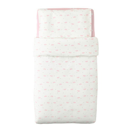 IKEA イケア ベビーベッド用リネン3点セット ピンク x90319584 HIMMELSK キッズ ベビー用寝具 ベッド ベビーふとんカバー シーツ おしゃれ シンプル 北欧 かわいい 2