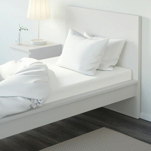 【あす楽】IKEA イケア ボックスシーツ カバー ホワイト 白 セミダブル 120x200cm d90345347 ULLVIDE ウッルヴィーデ 寝具カバー シーツ おしゃれ シンプル 北欧 かわいい ベッド