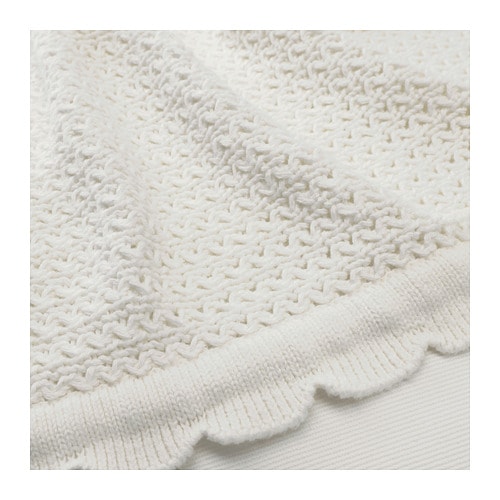 IKEA イケア ベビー用毛布 綿 ホワイト 白 70x90cm n20427110 GULSPARV グルスパルヴ キッズ ベビー用寝具 ベッド ベビー毛布 おしゃれ シンプル 北欧 かわいい