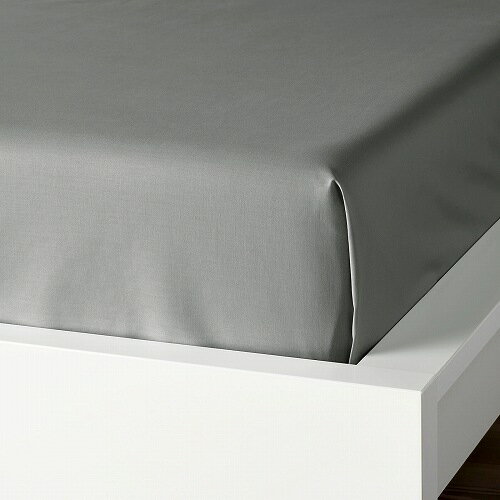 IKEA イケア シーツ ライトグレー シングル 150x260cm n00482471 DVALA ドヴァーラ 寝具カバー フラットシーツ おしゃれ シンプル 北欧 かわいい ベッド