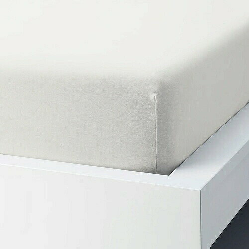 IKEA イケア ボックスシーツ ホワイト セミダブル 120x200cm m00481947 STRANDLOKA ストランドロカ おしゃれ シンプル 北欧 かわいい ベッド