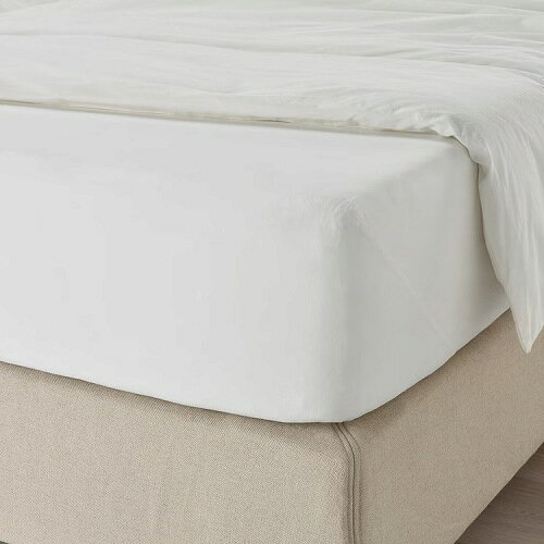 【あす楽】IKEA イケア ボックスシーツ ホワイト 白 シングル 100x200cm m10558234 DVALA ドヴァーラ 寝具カバー シーツ ベッドカバー ベッド おしゃれ シンプル 北欧 かわいい