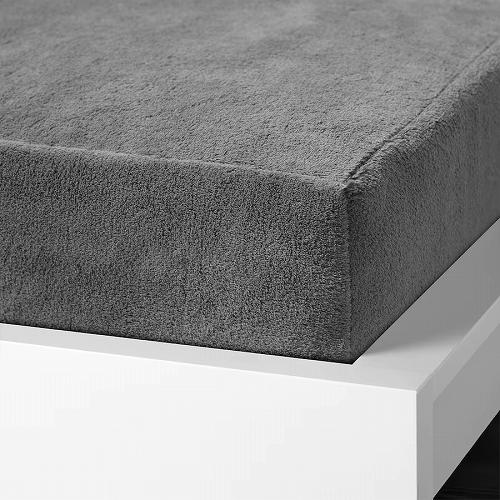 IKEA イケア ボックスシーツ グレー ダブル 140x200cm m50531233 KRANSSALVIA クランサルヴィア インテリア 寝具カバー シーツ ベッド おしゃれ シンプル 北欧 かわいい