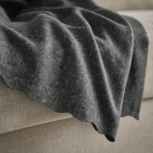 IKEA イケア ブランケット ダークグレー 130x170cm m50598643 DAGGKAPOR ダッグコーポル インテリア 寝具 毛布 おしゃれ シンプル 北欧 かわいい