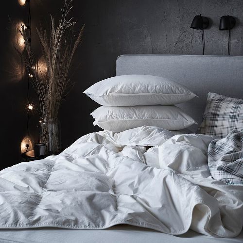 IKEA イケア 掛け布団 厚手 ダウン ダブル 200x200cm m60537376 FJALLBRACKA フィェルブレカ 寝具 ふとん おしゃれ シンプル 北欧 かわいい