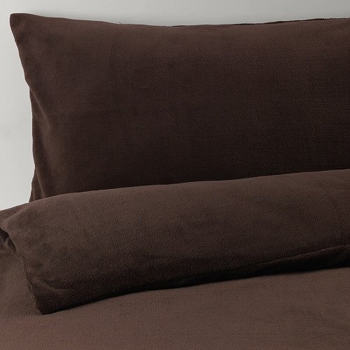 IKEA イケア 掛け布団カバー＆枕カバー ブラウン シングル 150x200cm 50x60cm m80528682 KRANSSALVIA クランサルヴィア インテリア 布団カバー シーツ 寝具カバーセット おしゃれ シンプル 北欧 かわいい