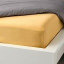 【あす楽】IKEA イケア ボックスシーツ イエロー 黄 セミシングル 80x200cm m80543437 NATTJASMIN ナットヤスミン 寝具カバー シーツ ベッドカバー ベッド おしゃれ シンプル 北欧 かわいい 3