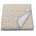 IKEA イケア マルチカバー ホワイト フローラルパターン ダブル 260x250cm m90603001 GULLNATTLJUS グルナットユース インテ...