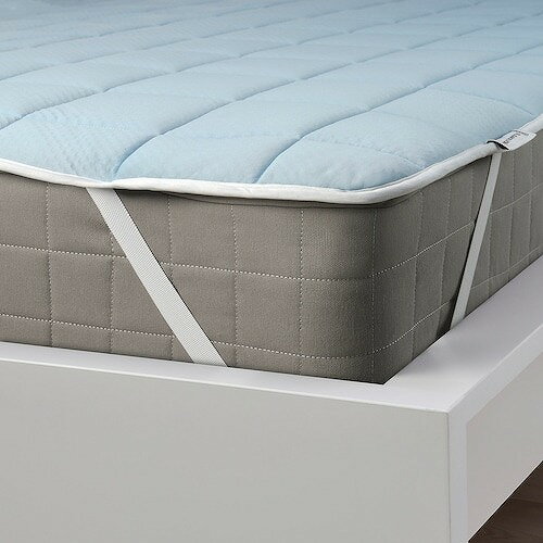 IKEA イケア マットレスプロテクター ベージュ ブルー セミダブル 120x200cm m10580428 KEJSAROLVON シェイサロルヴォン インテリア 寝具 収納 寝具 ベッドパッド 敷きパッド おしゃれ シンプル 北欧 かわいい