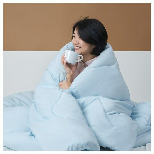 IKEA イケア 掛け布団 厚手 ライトブルー 150x200cm m30560472 BRUKSVARA ブルクスヴァーラ インテリア 寝具 収納 寝具 掛け布団 おしゃれ シンプル 北欧 かわいい