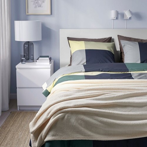 【あす楽】IKEA イケア ベッドカバー オフホワイト白 ダブル 230x250cm m60564242 TRATTVIVA トラットヴィーヴァ インテリア 寝具 収納 寝具 寝具カバー シーツ ベッドカバー ベッドスプレッド おしゃれ シンプル 北欧 かわいい