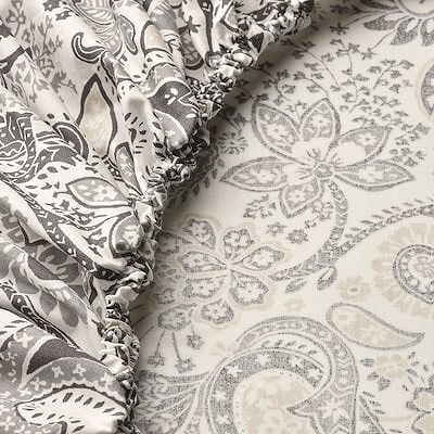 IKEA イケア ボックスシーツ グレー ホワイト クイーン 160x200cm m70579511 RODGERSIA ロドゲルシア インテリア 寝具 寝具カバー シーツ ボックスシーツ おしゃれ シンプル 北欧 かわいい