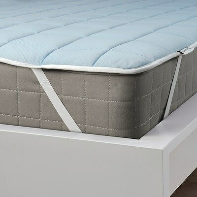 IKEA イケア マットレスプロテクター ベージュ ブルー シングル 90x200cm m80543611 KEJSAROLVON シェイサロルヴォン インテリア 寝具 収納 寝具 ベッドパッド 敷きパッド おしゃれ シンプル 北欧 かわいい
