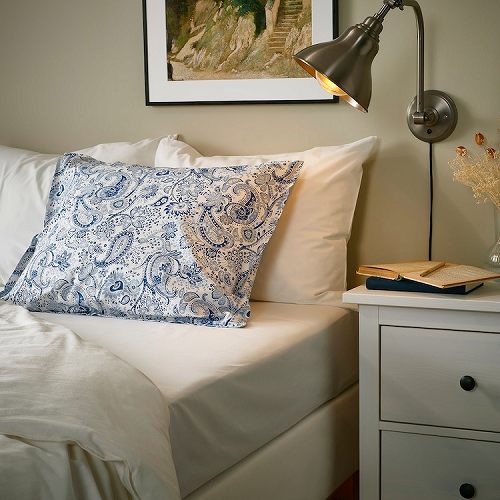 【カバーのみ】IKEA イケア 枕カバー ブルー ホワイト 50x60cm m10589792 RODGERSIA ロドゲルシア インテリア 寝具カバー シーツ 枕カバー おしゃれ シンプル 北欧 かわいい