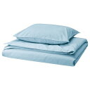IKEA イケア 掛け布団カバー 枕カバー ブルーグレー シングル 150x200 50x60cm m50585221 ANGSLILJA エングスリリア インテリア 収納寝具カバーセット おしゃれ シンプル 北欧 かわいい(3)
