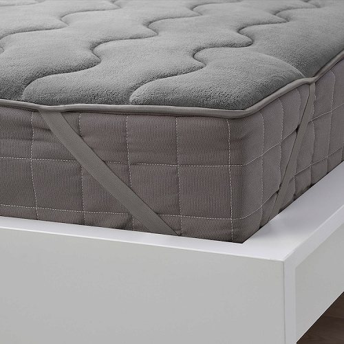 IKEA イケア マットレスプロテクター グレー クィーン 160x200cm m50604192 KRANSSALVIA クランサルヴィア インテリア 寝具ベッドパッド 敷きパッド おしゃれ シンプル 北欧 かわいい