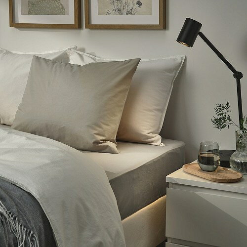 【カバーのみ】IKEA イケア 枕カバー グレーベージュ 50x60cm m70590250 ULLVIDE ウッルヴィーデ インテリア 寝具カバー シーツ 枕カバー おしゃれ シンプル 北欧 かわいい