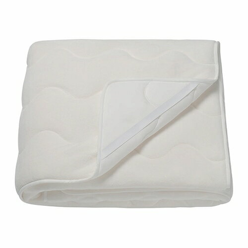 IKEA (イケア)のIKEA イケア マットレスプロテクター ホワイト クィーン 160x200cm m80604204 KRANSSALVIA クランサルヴィア インテリア 寝具ベッドパッド 敷きパッド おしゃれ シンプル 北欧 かわいい(マットレス)