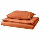 IKEA イケア 掛け布団カバー&枕カバー レッドブラウン シングル 150x200cm 50x60cm m90585144 ANGSLILJA エングスリリア インテリア 寝具カバー シーツ 寝具カバーセット おしゃれ シンプル 北欧 かわいい(3)