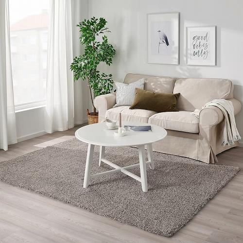 IKEA イケア ラグ パイル長 ライトベージュ 160x230cm big00507891 VINDEBAK ヴィンデベック インテリア カーペット マット 畳 絨毯 おしゃれ シンプル 北欧 かわいい