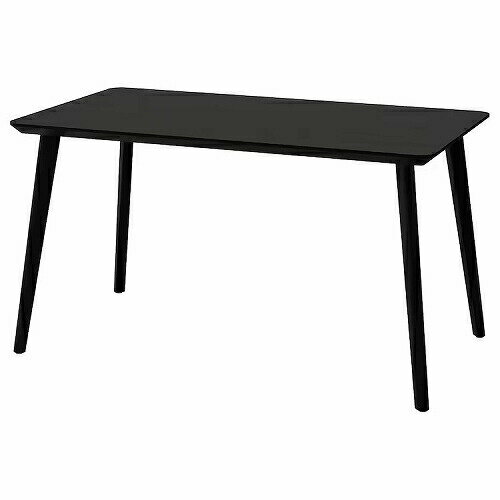 IKEA (イケア)のIKEA イケア テーブル ブラック 140x78cm big30382451 LISABO リーサボー インテリア 家具 机 ダイニングテーブル おしゃれ シンプル 北欧 かわいい(テーブル)