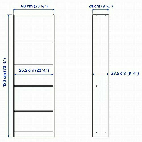 IKEA イケア 本棚 ブラック 60x180cm big70351443 FINNBY フィンビー インテリア 収納家具 ラック 収納棚 おしゃれ シンプル 北欧 かわいい