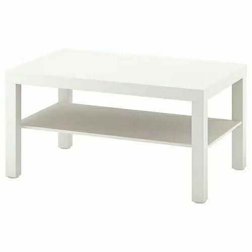 IKEA (イケア)のIKEA イケア コーヒーテーブル ホワイト 白 90x55cm big70449906 LACK ラック インテリア 家具 テーブル 机 センターテーブル ローテーブル おしゃれ シンプル 北欧 かわいい(テーブル)