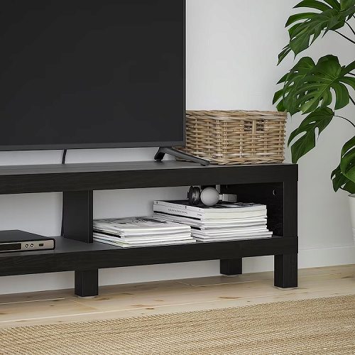 IKEA イケア テレビ台 ブラックブラウン 120x35x36cm big80498939 LACK ラック インテリア 収納家具 ローボード おしゃれ シンプル 北欧 かわいい