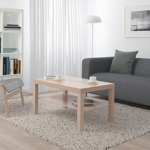 IKEA イケア コーヒーテーブル ホワイトステインオーク調 90x55cm big90431533 LACK ラック インテリア 家具 テーブル 机 センターテーブル ローテーブル おしゃれ シンプル 北欧 かわいい