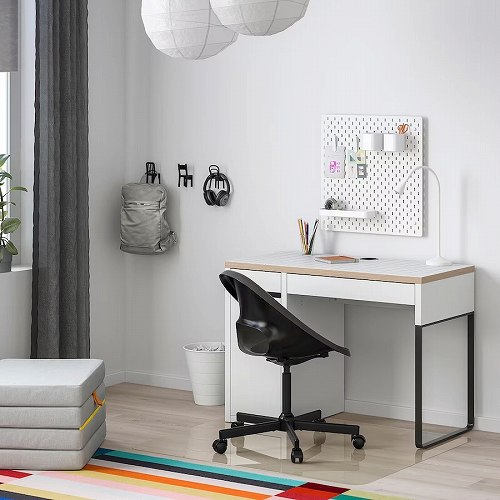 IKEA イケア デスク ホワイト チャコール 105x50cm big90489840 MICKE ミッケ 家具 子供部屋用インテリア 収納 学習机 勉強机 おしゃれ シンプル 北欧 かわいい