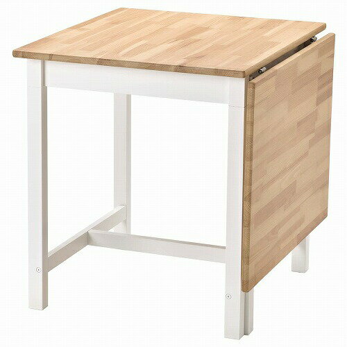 IKEA (イケア)のIKEA イケア ゲートレッグテーブル ライトブラウンステイン ホワイトステイン 67 124x75cm big90529469 PINNTORP ピントルプ インテリア 家具 テーブル 机 ダイニングテーブル おしゃれ シンプル 北欧 かわいい(テーブル)
