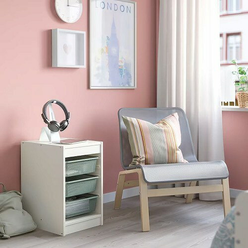 【セット商品】IKEA イケア TROFAST トロファスト 収納コンビネーション ホワイト ライトグリーングレー メッシュボックスSサイズ×3個 34x44x56cm m29480462 インテリア 収納家具 押入れ収納 収納ケース ボックス おしゃれ シンプル 北欧 かわいい