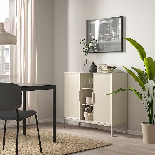 IKEA イケア キャビネット ベージュ 99x35x89cm big00466386 TULLSTORP トゥルストルプ インテリア 収納家具 コンソール おしゃれ シンプル 北欧 かわいい