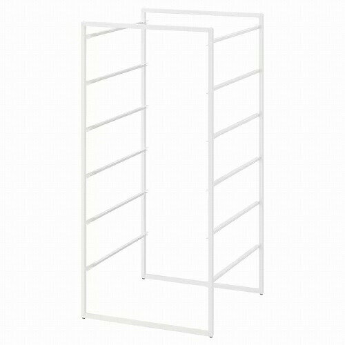 IKEA (イケア)のIKEA イケア フレーム ホワイト 白 50x51x104cm big20431305 JONAXEL ヨナクセル インテリア 収納家具 本棚 オープンラック おしゃれ シンプル 北欧 かわいい(リビング収納)