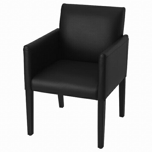 IKEA (イケア)のIKEA イケア チェア アームレスト付 ボームスタード ブラック big20519181 ASGRIM アスグリム インテリア 家具 イス 椅子 ダイニングチェア おしゃれ シンプル 北欧 かわいい(チェア・椅子)