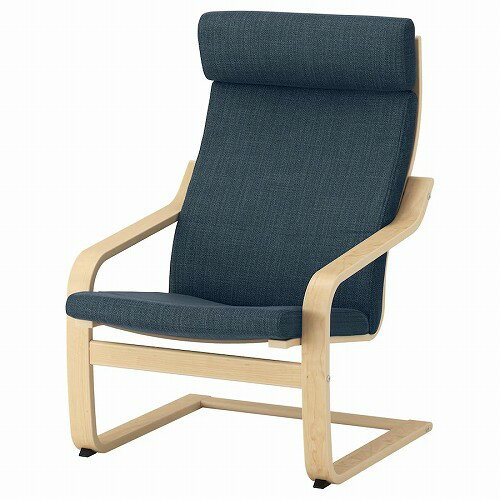 IKEA (イケア)の【セット商品】IKEA イケア パーソナルチェア バーチ材突き板 ヒッラレド ダークブルー big29197807 POANG ポエング インテリア 家具 イス 椅子 ラウンジチェア おしゃれ シンプル 北欧 かわいい(チェア・椅子)